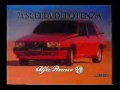 Alfa Romeo 75 - TV Commercial RAI2 (1987)