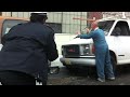 crazy guy cuts off parking meter with saw - extended