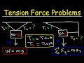 Tension Force Physics Problems