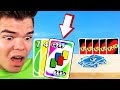 Playing UNO With A +999 CARD! (Cheat)