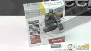 Sintonizadora de TV Analoga Externa USB Kworld UB405-A - Review by www.geekshive.com