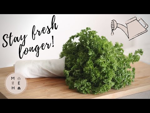How to Store Fresh Parsley and Other Herbs | No Talking | Make Eat Home