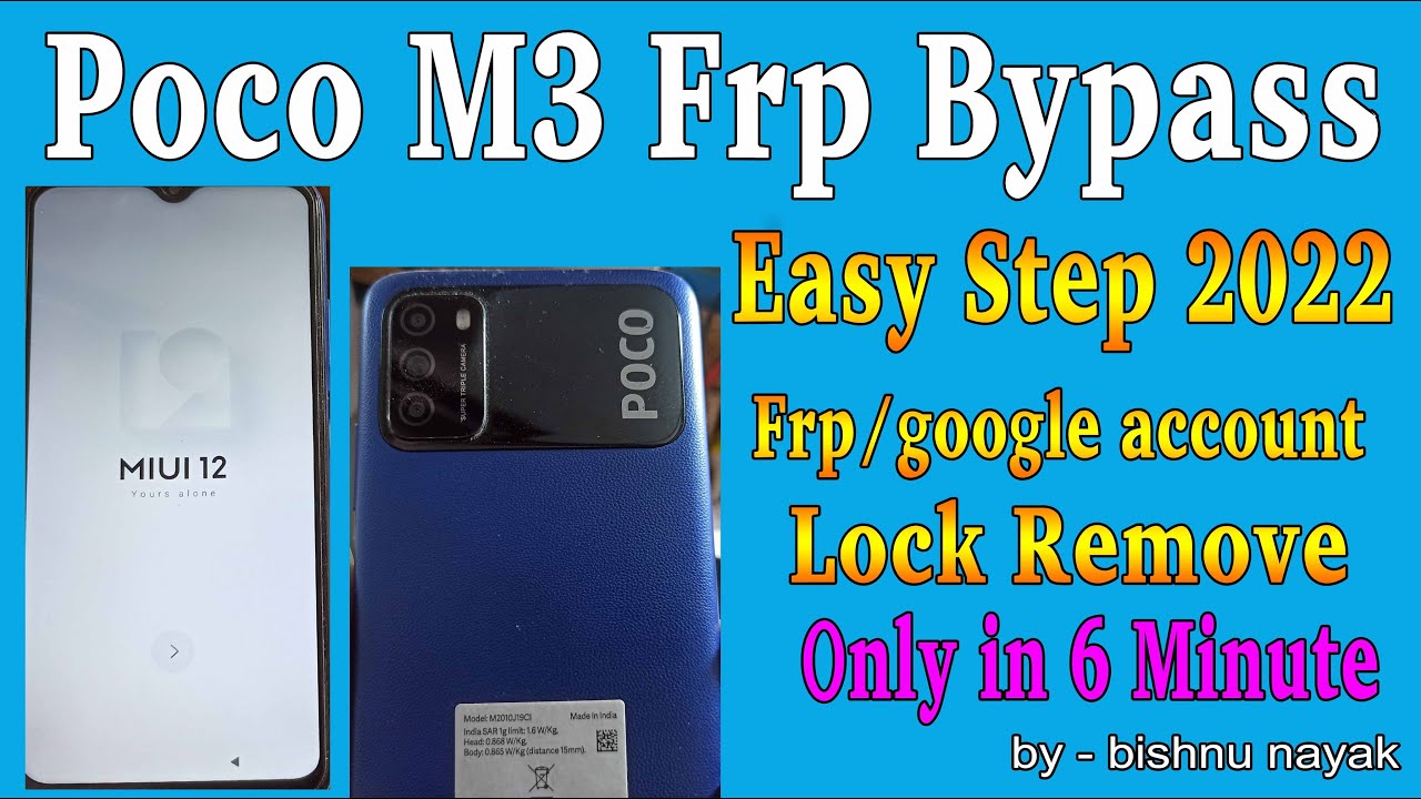 Poco M3 Frp Bypasss l Poco M3 Google account Remove l Poco M3 Frp Bypasss l Poco M3 Google account Remove l