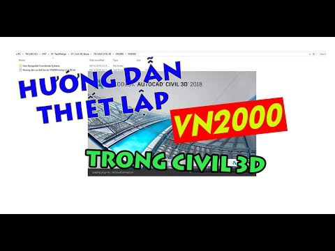 Hướng dẫn thiết lập hệ tọa độ VN2000 trong Civil 3D