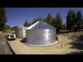 National Storage Tank - Corrugated Water Tank replacing another manufacturers crumbling tank