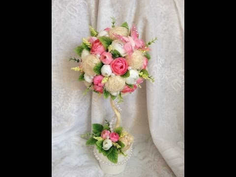 Фото топиария с цветами