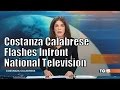 Costanza Calabrese Italian Tv Presenter Flashes Audience