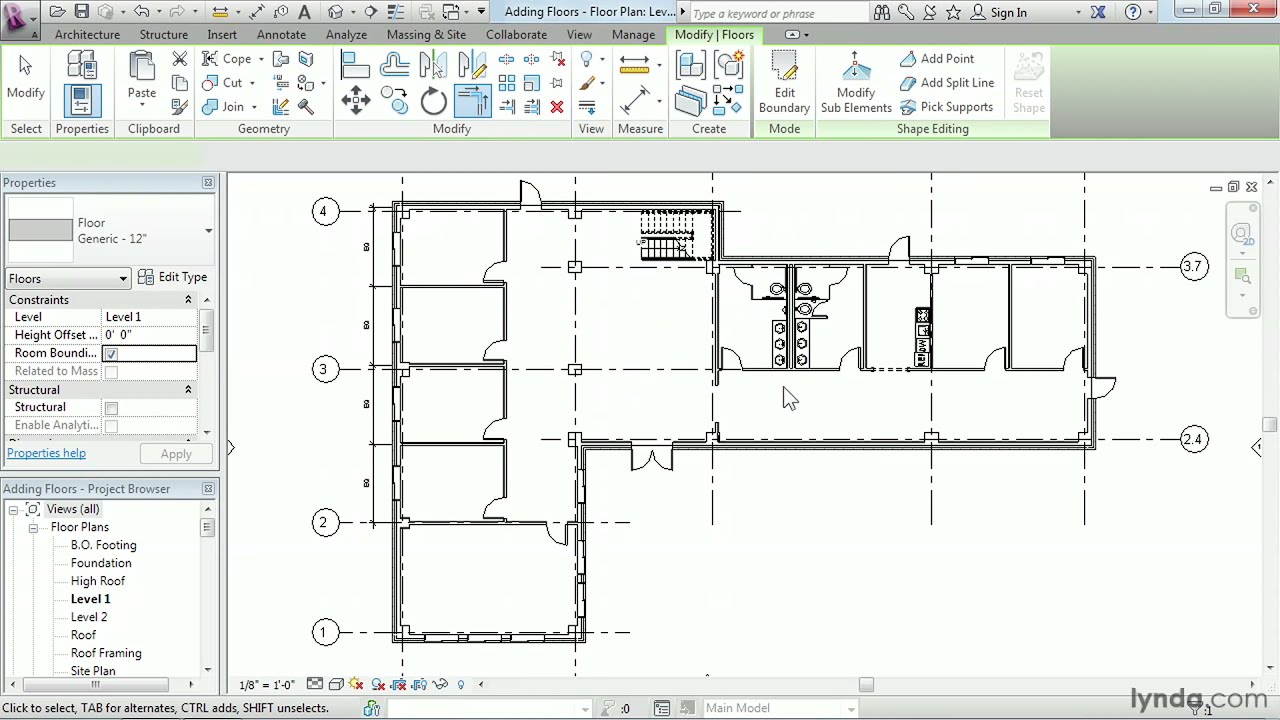 Revit Architecture How to work with floors