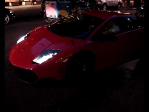 Rare Lamborghini Murcielago lp640sv attempting to park London Supercars