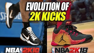 Graphics Evolution Of Sneakers In Nba 2K Nba 2K10 - 2K18