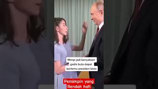 The Heartwarming Encounter Putins Inspiring Moment With A Blind Girl