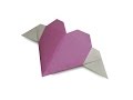 Cách gấp, xếp trái tim có cánh bằng giấy origami - Video hướng dẫn