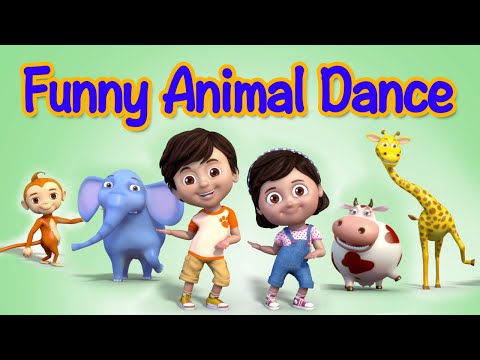 Funny Animals Dance Video for Children | kids rhymes | children rhymes