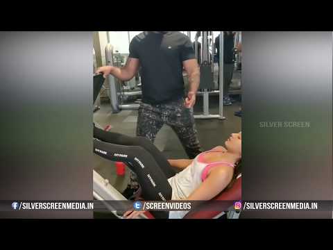Catherine Tresa Workout at Gym Video Leaked Fitness Workout