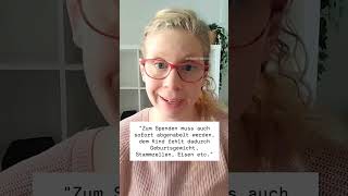 Nabelschnur Auspulsieren Len