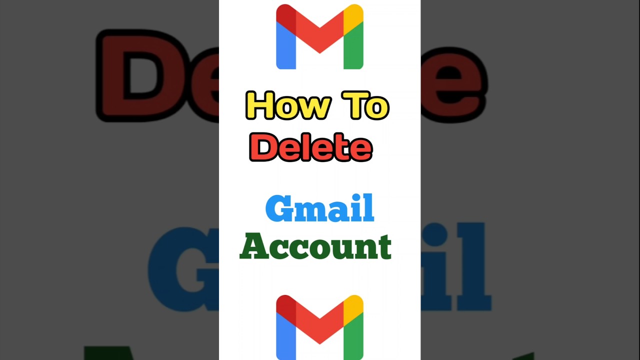 How To Delete Gmail Account #shorts How To Delete Gmail Account #shorts