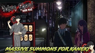 70+ TICKETS + 6K DIAMOND SUMMONS FOR KANEKI SUMMERFEST / Tokyo Ghoul Dark War
