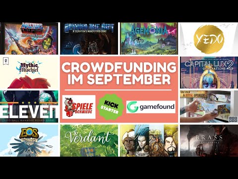 TOP 13 Crowdfunding Spiele im September - Kickstarter, Spieleschmiede &amp; Gamefound
