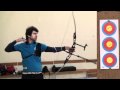Indoor practice with recurve bow