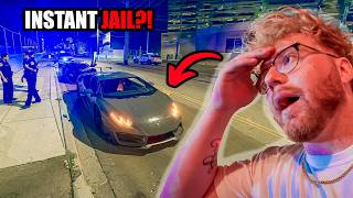 Police Pull Over Lambo Owners For A Felony... Instant Jail?