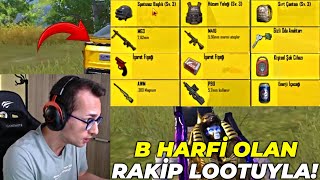 İsmi̇nde B Harfi̇ Olan Raki̇pleri̇n Lootlariyla Win Almak ? Pubg Mobile