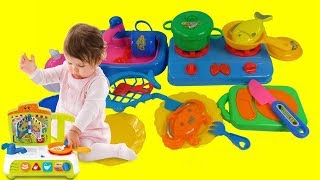 Childrens Kitchen Toy Playset 깜짝 장난감 언 박싱 리뷰 – 3S