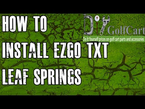 EZGO TXT Heavy Duty Springs How To Install Video Installing Golf
