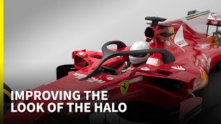 How can the look of the F1 halo be improved?