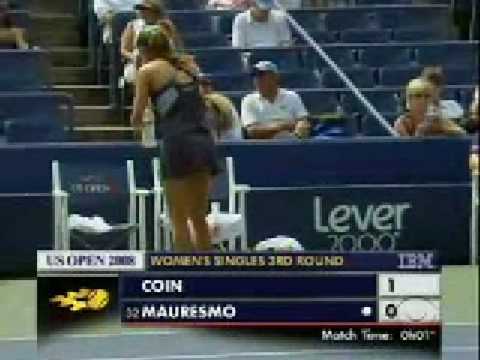 Amelie モーレスモ vs Julie Coin USO 2008 3rd Round P．1