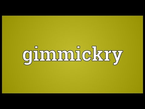 Header of gimmickry