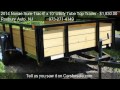2014 Novae Sure-Trac 6' x 10' Utility Tube Top Trailer 3K 3