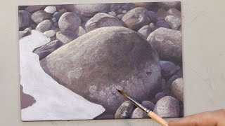 Как нарисовать камень видео Как нарисовать камень видео