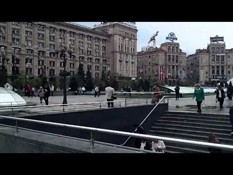 Ukraine Kiev centre - Independence Square, Orange Revolution, Maidan Nezalezhnosti