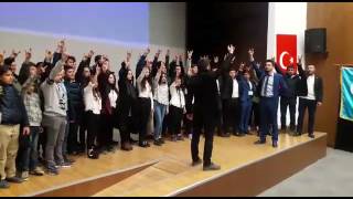 Akyazı Ülkü Ocakları Ortaöğretim Birimi Kan Ile Yazılan Destan Çanakkale Konferansı Ülkücü Yemini
