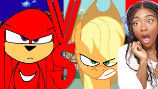 Knuckles Vs Applejack Whos Going To Win?