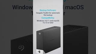 Seagate One Touch Hub 8Tb External Hdd Desktop Hard Drive With Usb Hub, Backup Software