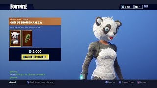 Fortnite Chef De Groupe P.a.n.d.a. Maître Du Sushi New Skins Dans Boutique Fortnite 19 Août