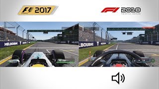 F1 2018 vs F1 2017 Gameplay Comparison
