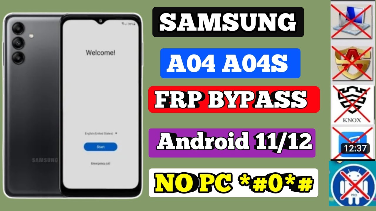 Samsung A04/A04s/A03/A03s Frp Bypass Android 11/12 | Samsung A04/A04s/A03/A03s Frp Bypass Android 11/12 |