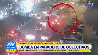 Chorrillos Extorsionadores Provocan El Pánico Al Dejar Bomba En Paradero De Colectiveros