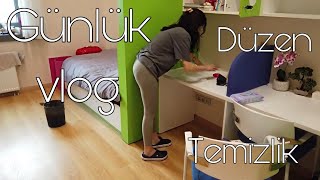 Beni̇mle Yoğun Bi̇r Günlük Vlog Yurt Odami Bi̇rli̇kte Temi̇zlyeli̇m & Düzen Ders Çalişma Çabama Sağlik
