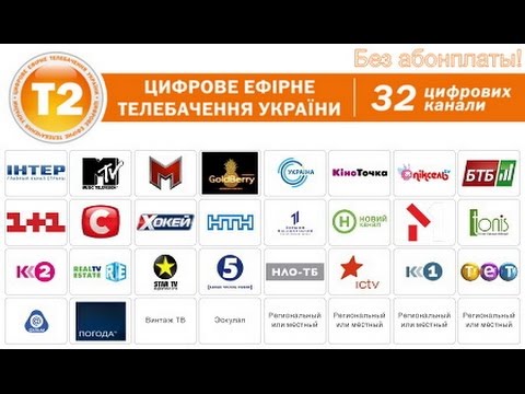 какие каналы ловит т2 какие каналы ловит т2