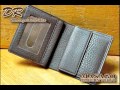 【DeerSkin】DR-203 鹿革小銭入付二つ折り財布 パス窓中ベラ付