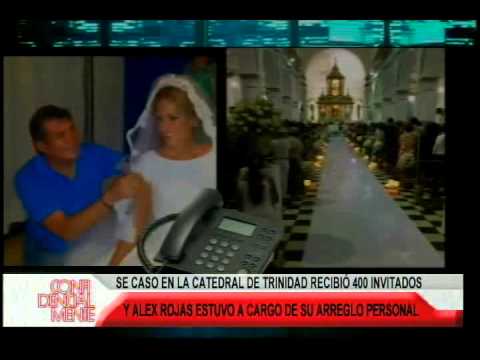 MARIA TERESA ROCA SE CASO ALEX ROJAS ESTUVO DE SU ARREGLO PERSONAL