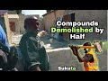 Compound Demolished by Half in Sukuta | Operation Remove Road Encroachment
