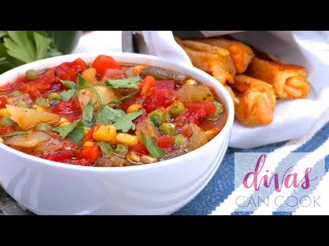 VIDEO : how to make easy homemade vegetable soup - subscribe: http://bit.ly/divascancookfan looking for an easy, hearty and homemadesubscribe: http://bit.ly/divascancookfan looking for an easy, hearty and homemadevegetable soup recipe? th ...