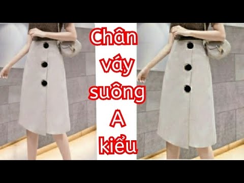 05.Dạy cắt may chân váy Suông A vạt lệch trước /Thiết kế chân váy suông A thời trang nữ
