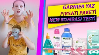Garnier Nem Bombasi Denedim Kağıt Maske İle Işıltılı Ciltler