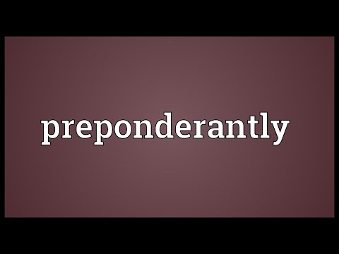 Header of preponderantly