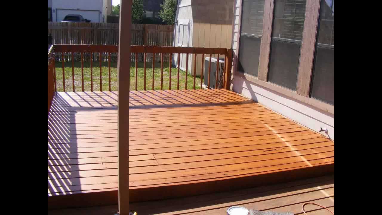 How to sand, stain and seal a 12X12 pine deck using a belt 